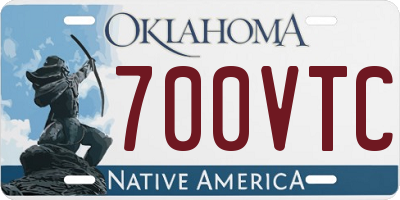 OK license plate 700VTC