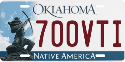 OK license plate 700VTI