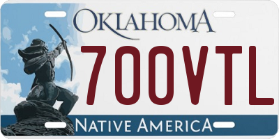 OK license plate 700VTL