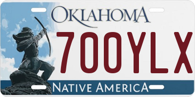 OK license plate 700YLX