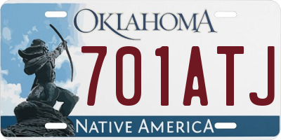 OK license plate 701ATJ
