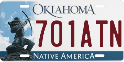 OK license plate 701ATN