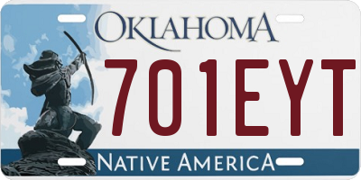 OK license plate 701EYT