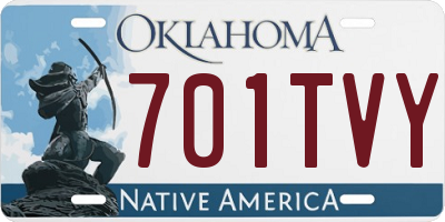 OK license plate 701TVY