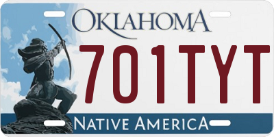 OK license plate 701TYT