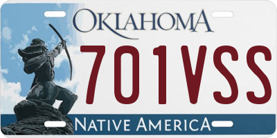 OK license plate 701VSS