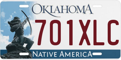 OK license plate 701XLC