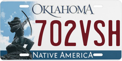 OK license plate 702VSH