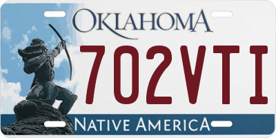 OK license plate 702VTI