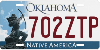 OK license plate 702ZTP