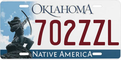 OK license plate 702ZZL