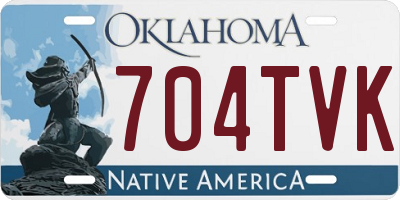 OK license plate 704TVK