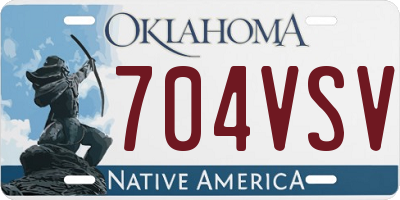 OK license plate 704VSV