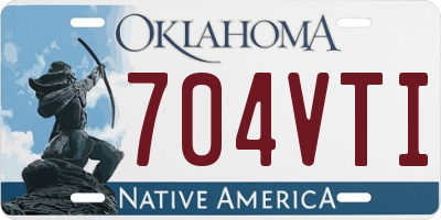 OK license plate 704VTI