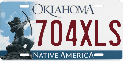 OK license plate 704XLS