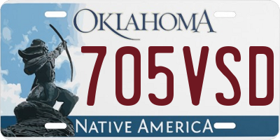 OK license plate 705VSD