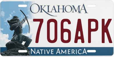 OK license plate 706APK
