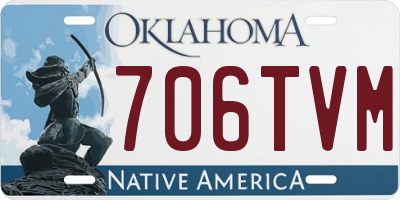 OK license plate 706TVM