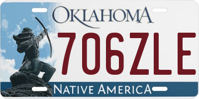 OK license plate 706ZLE