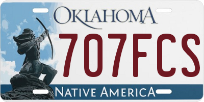 OK license plate 707FCS