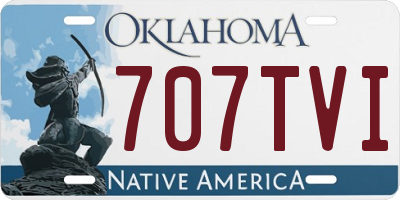 OK license plate 707TVI