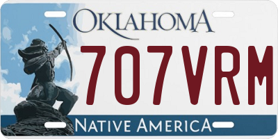 OK license plate 707VRM