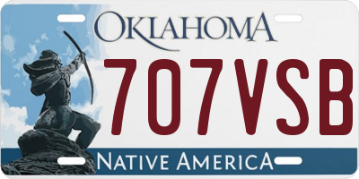 OK license plate 707VSB