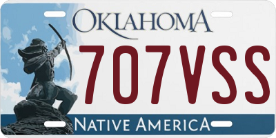 OK license plate 707VSS