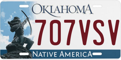 OK license plate 707VSV