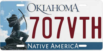 OK license plate 707VTH