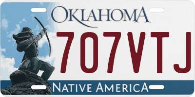 OK license plate 707VTJ
