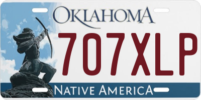 OK license plate 707XLP