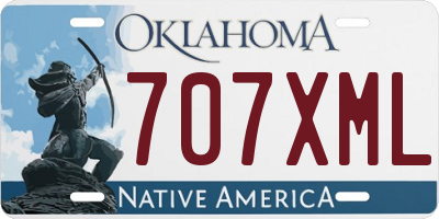 OK license plate 707XML