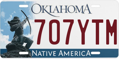 OK license plate 707YTM