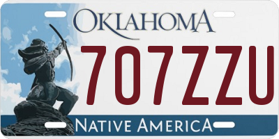 OK license plate 707ZZU