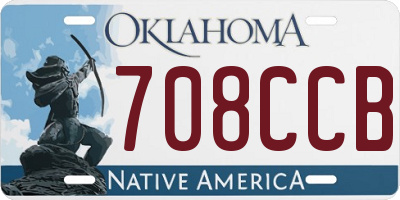 OK license plate 708CCB