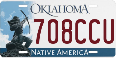 OK license plate 708CCU
