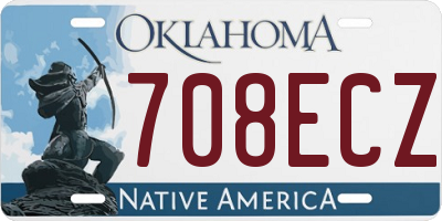 OK license plate 708ECZ