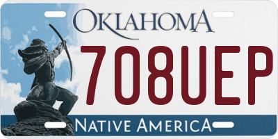OK license plate 708UEP