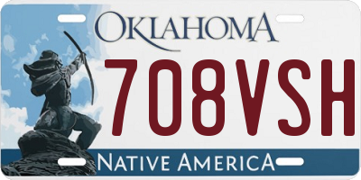 OK license plate 708VSH