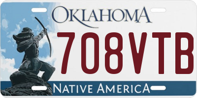 OK license plate 708VTB