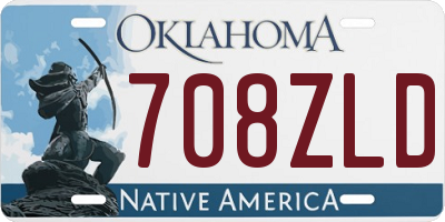 OK license plate 708ZLD