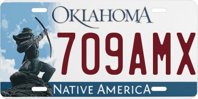 OK license plate 709AMX