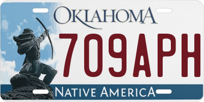 OK license plate 709APH