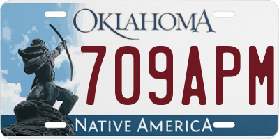 OK license plate 709APM