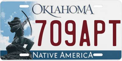 OK license plate 709APT
