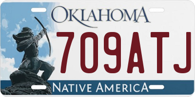 OK license plate 709ATJ