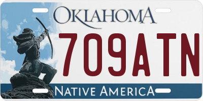 OK license plate 709ATN