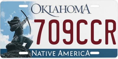 OK license plate 709CCR