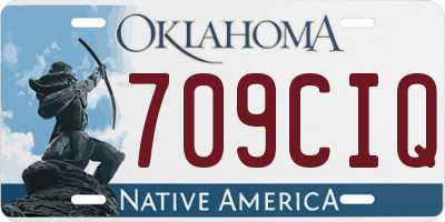 OK license plate 709CIQ